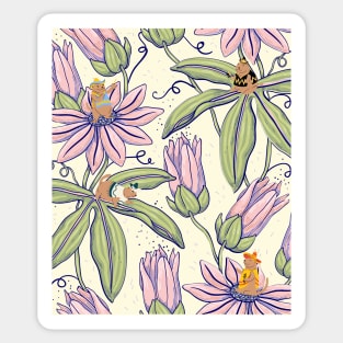 Little prairie dog on the flowers Sticker